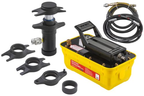 Hidraulikus gömbfej kinyomó készlet 4,5 tonna – 700 baros pumpával