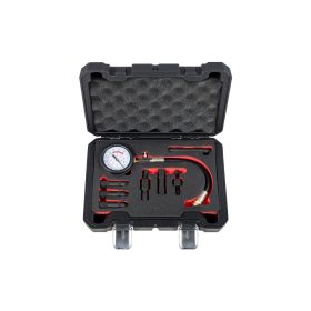   Quatros benzines kompresszió mérő készlet, M10 - M18, 0-20bar, QS30184