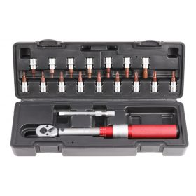   Nyomatékkulcs 1/4" készlet 3-20Nm - 18 részes, QS59003