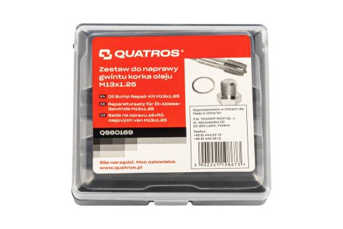 Quatros olajleeresztő csavar menetjavító készlet M13x1,25, QS60169
