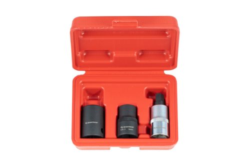 Quatros ötszögű dugókulcs készlet fékszereléshez, 1/2", 3részes, QS70401
